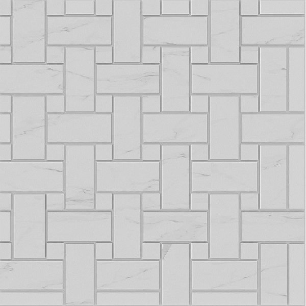 Мозаика Estima Alba White AB01 Intreccio Полированный 33x33 36772, цвет белый, поверхность полированная, квадрат, 330x330