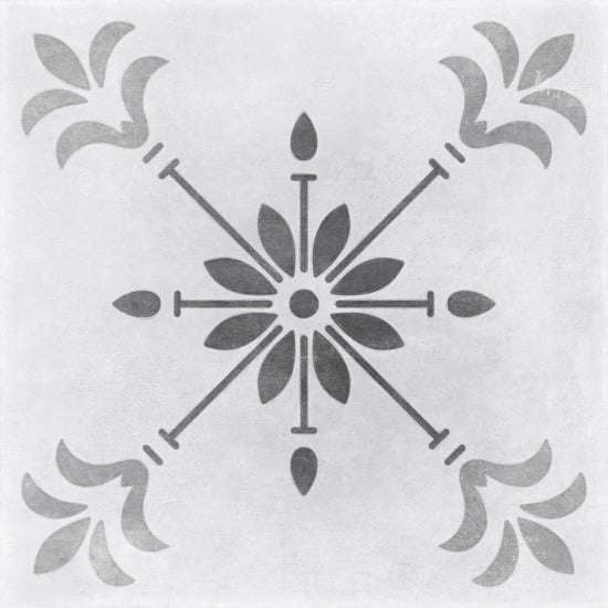 Керамогранит Cersanit Motley Пэчворк Цветы Серый C-MO4A095D, цвет серый, поверхность матовая, квадрат, 298x298