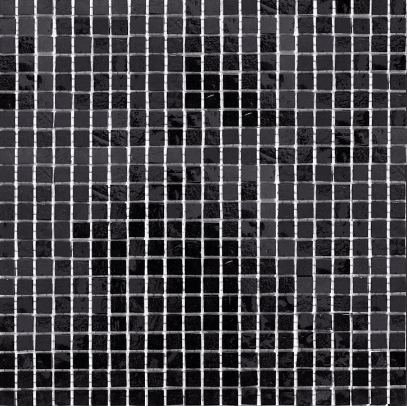Мозаика Art & Natura Murano Specchio 22 15mm, цвет чёрный, поверхность глянцевая, квадрат, 300x300