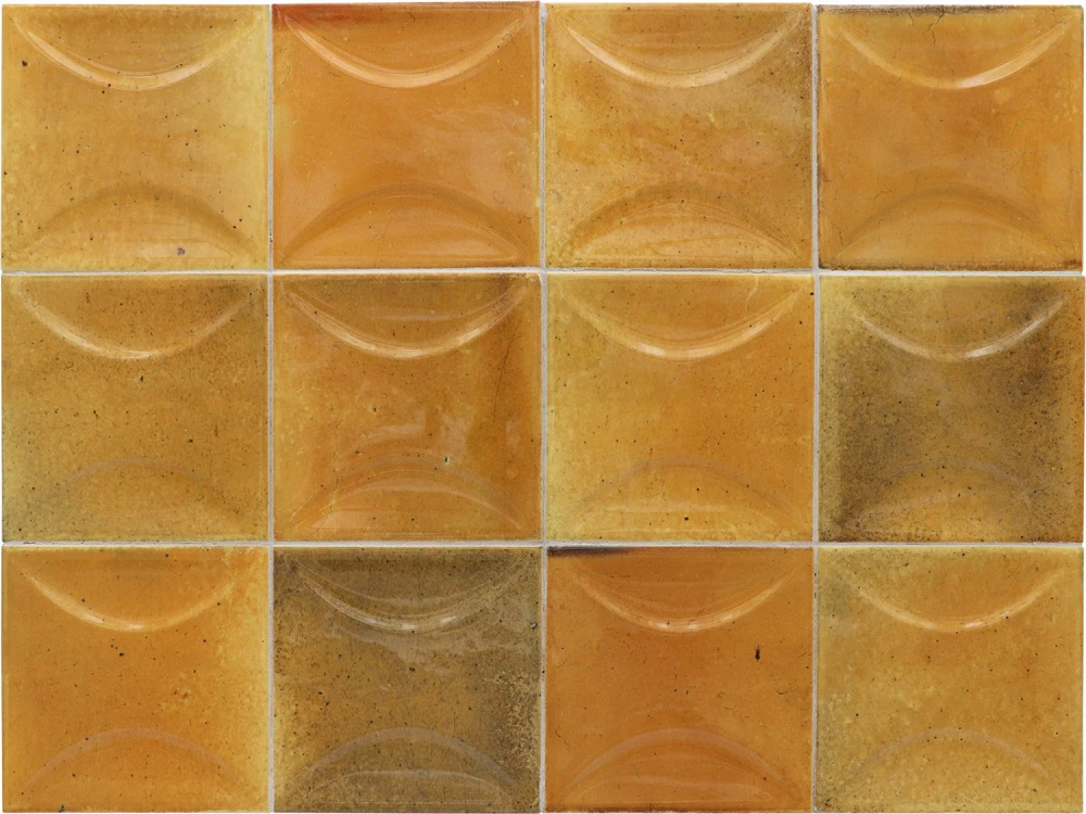 Керамическая плитка Equipe Hanoi Arco Caramel 30026, цвет коричневый, поверхность глянцевая, квадрат, 100x100