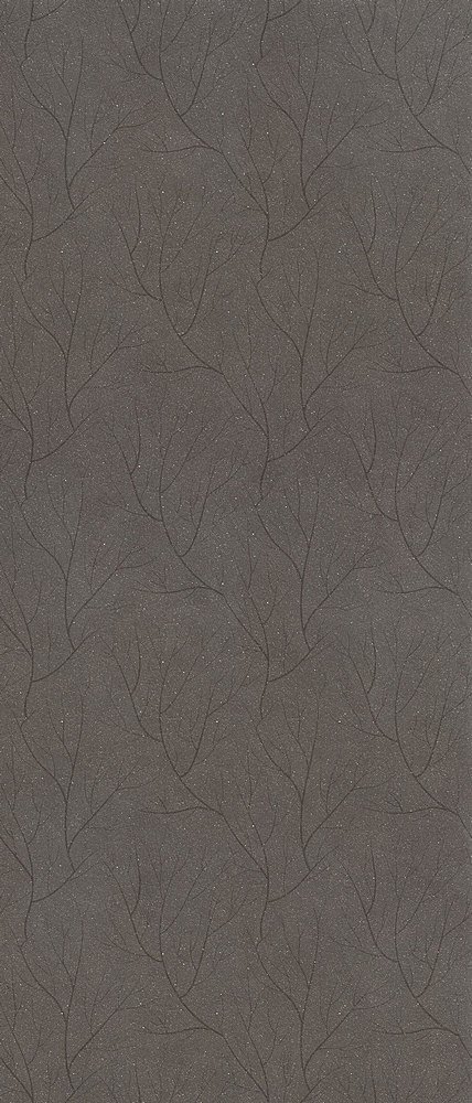 Декоративные элементы Floor Gres Earthtech Fronds A Carbon Ground Comfort 6mm 772725, цвет чёрный, поверхность лаппатированная, прямоугольник, 1200x2800
