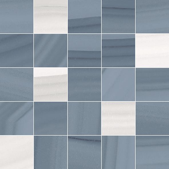 Мозаика Laparet Space Мозаика Синий MM34104, цвет белый синий, поверхность глянцевая, квадрат, 250x250