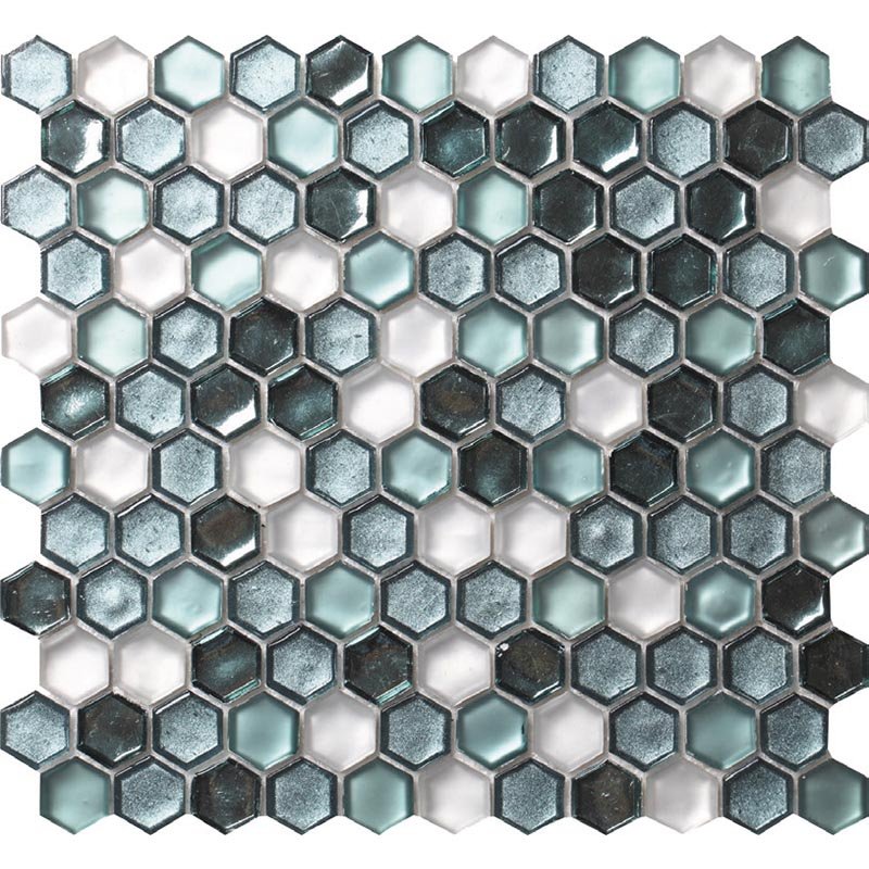 Мозаика Alma Mosaic Glamour AHX-04, цвет разноцветный, поверхность глянцевая, прямоугольник, 274x292