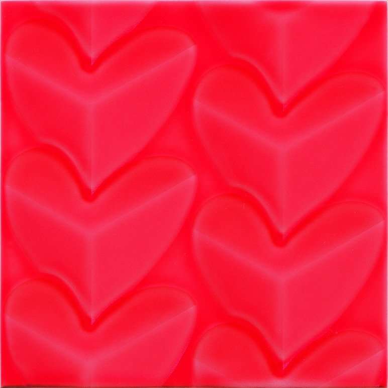 Керамическая плитка Pamesa Agatha Mille Cuori Carmin, цвет красный, поверхность глянцевая, квадрат, 250x250