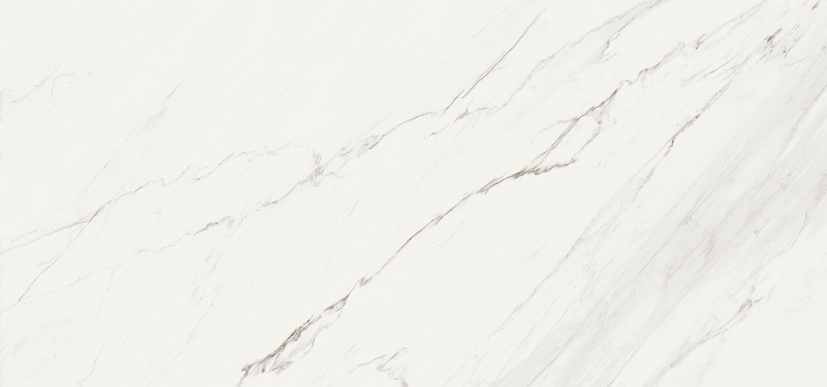 Широкоформатный керамогранит Inalco Touche Super Blanco-Gris Pulido Honed 6mm, цвет белый, поверхность полированная, прямоугольник, 1500x3200