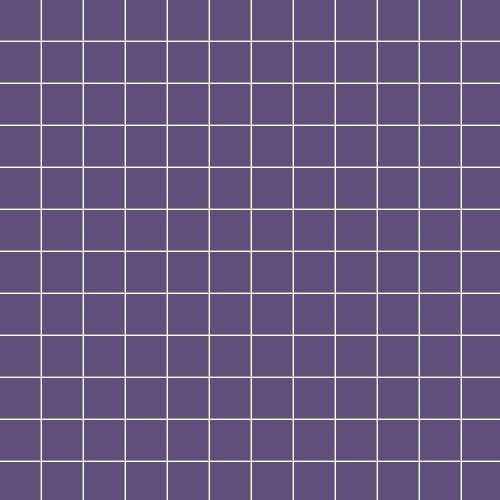 Мозаика Ce.Si Matt Viola Su Rete 2,5x2,5, цвет фиолетовый, поверхность матовая, квадрат, 300x300