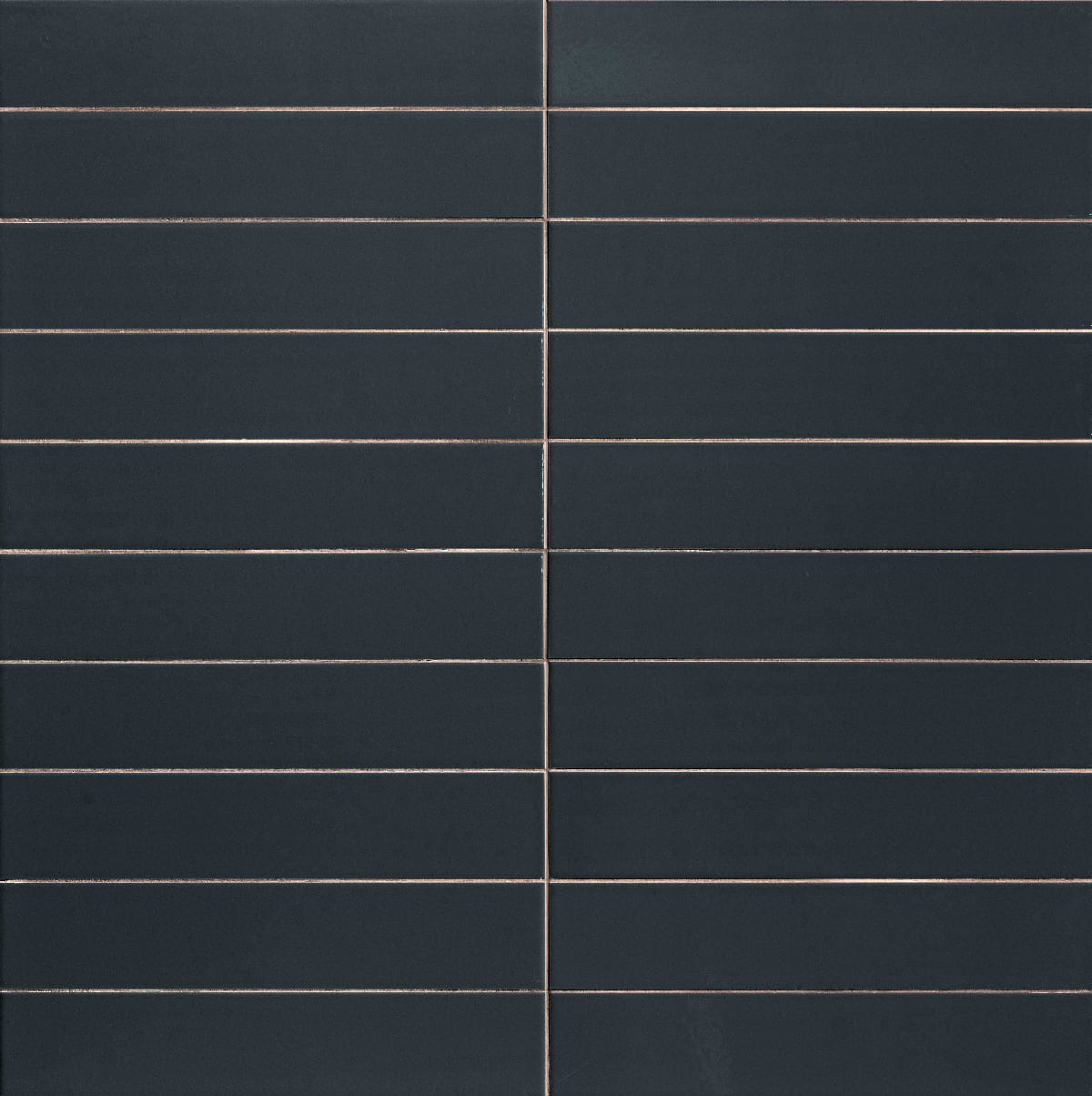 Керамическая плитка Sartoria Fattamano Night SAARFA17N, цвет чёрный тёмный, поверхность матовая, прямоугольник, 75x380