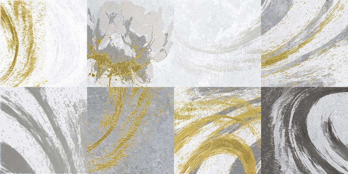 Декоративные элементы Laparet Java2 серый 18-05-06-3635-2, цвет серый золотой, поверхность матовая, прямоугольник, 300x600