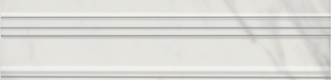 Бордюры Kerama Marazzi Алькала Бордюр Багет Белый BLB038, цвет белый, поверхность глянцевая, прямоугольник, 50x200