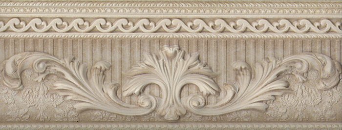 Бордюры Aparici Palazzo Ivory Cenefa, цвет слоновая кость, поверхность матовая, прямоугольник, 100x251