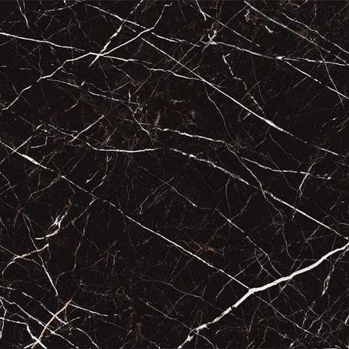 Керамогранит Идальго Гранит Пьетра LLR черный, цвет чёрно-белый, поверхность лаппатированная, квадрат, 600x600