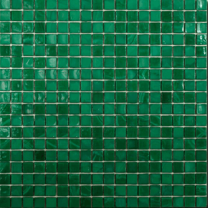 Мозаика Art & Natura Classic Eva 3, цвет зелёный, поверхность глянцевая, квадрат, 295x295