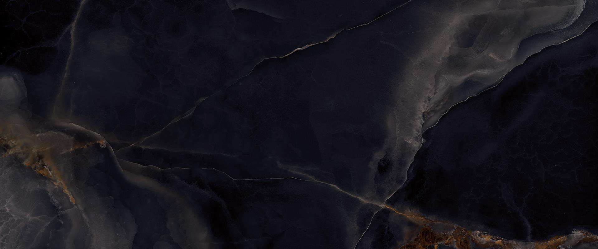 Широкоформатный керамогранит Emilceramica (Acif) Tele Di Marmo Onyx Black Lapp EKPF, цвет чёрный, поверхность лаппатированная, прямоугольник, 1200x2780