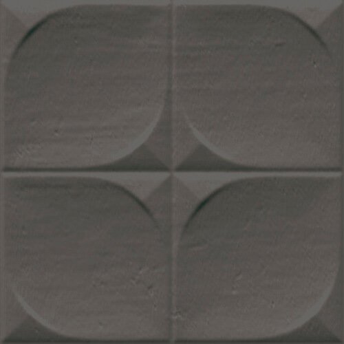 Керамическая плитка Vives Sindhi Antracita, цвет серый, поверхность глянцевая, квадрат, 130x130