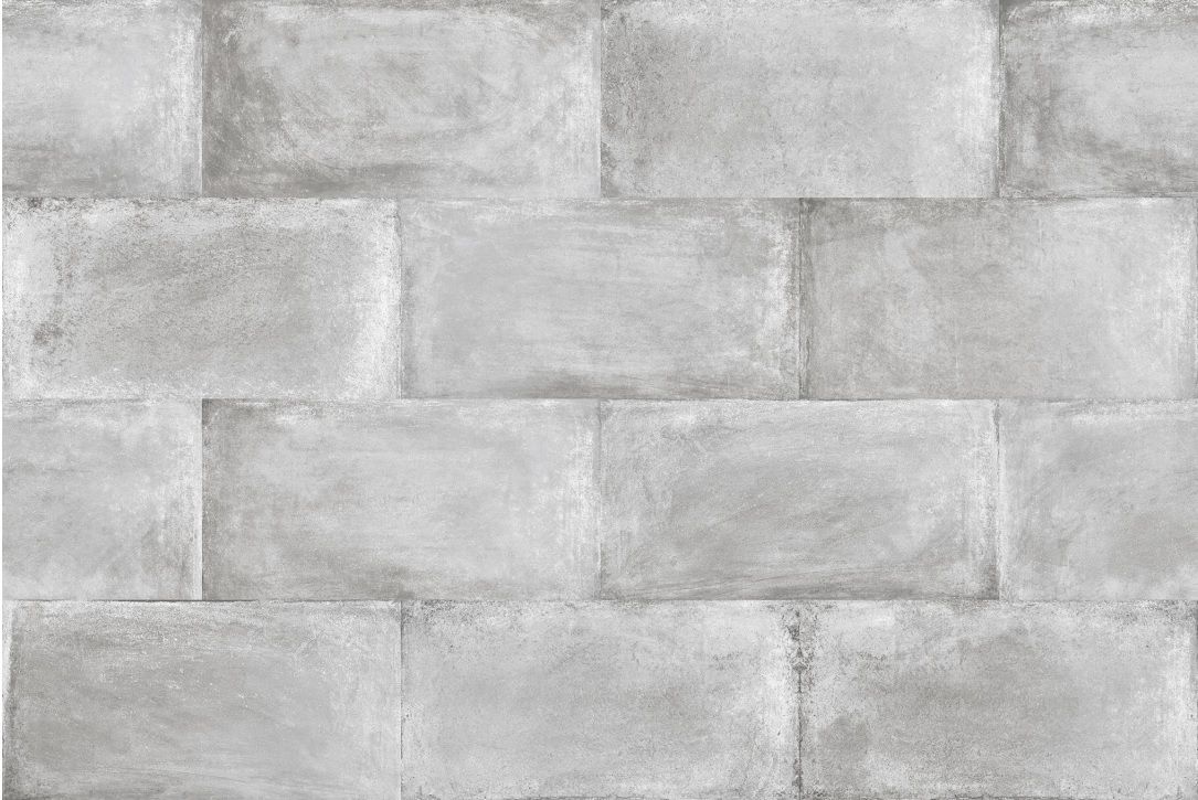 Керамическая плитка Monopole Mirambell Gris, цвет серый, поверхность матовая, под кирпич, 157x316