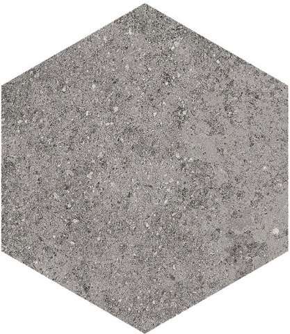 Керамогранит Vives Aston Hexagono Benson Basalto, цвет серый, поверхность матовая, шестиугольник, 230x266