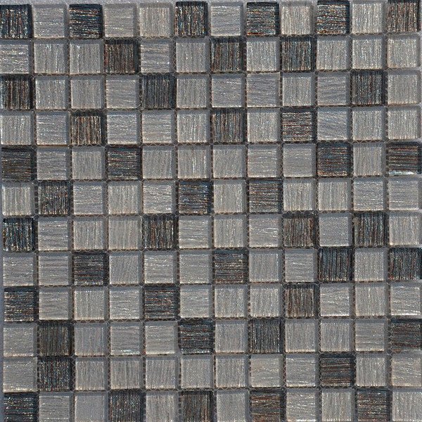 Мозаика Caramelle Mosaic Silk Way Golden Tissue (Стекло), цвет серый, поверхность глянцевая, квадрат, 298x298
