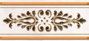 Бордюры Нефрит керамика Пастораль 05-01-1-93-03-06-460-0, цвет бежевый, поверхность глянцевая, прямоугольник, 250x115