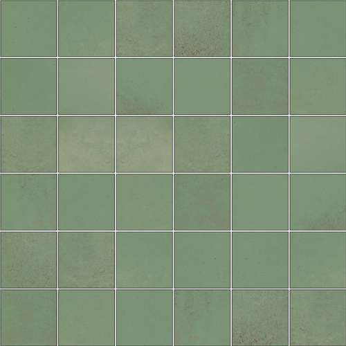 Мозаика Land Porcelanico Lookback Green Lap Mos 5X5, цвет зелёный, поверхность лаппатированная, квадрат, 298x298