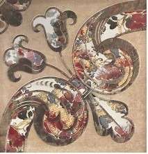 Декоративные элементы Latina Ceramica Baru Habu Beige 1, цвет бежевый, поверхность глянцевая, квадрат, 300x300