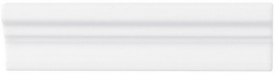 Бордюры Adex ADST5281 Cornisa Snow Cap, цвет белый, поверхность глянцевая, прямоугольник, 50x198