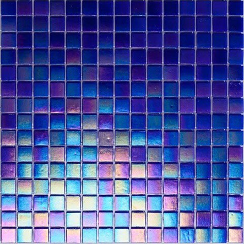Мозаика Alma Mosaic Pearly PE124, цвет фиолетовый, поверхность глянцевая, квадрат, 200x200