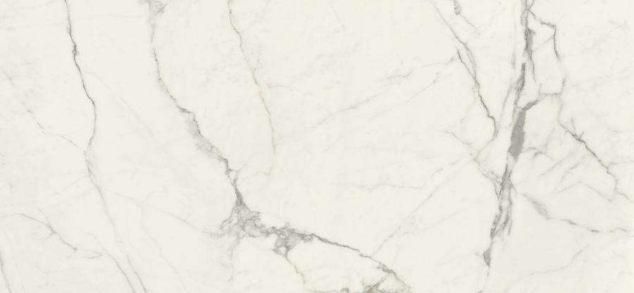 Широкоформатный керамогранит Kerlite Vanity Glossy Bianco Statuari, цвет белый, поверхность полированная, прямоугольник, 1200x2600