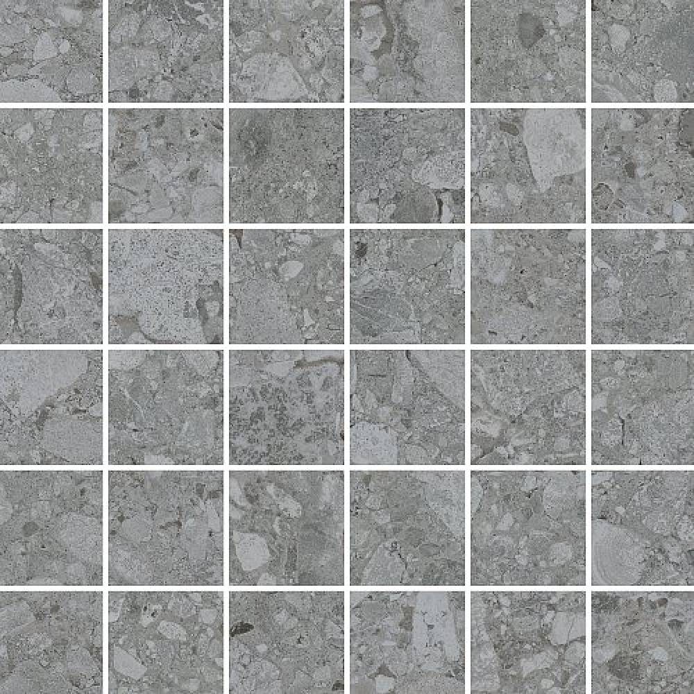 Мозаика Vitra Ceppostone Мозаика Темно-серый Матовый 5X5 K9475138R001VTE0, цвет серый, поверхность матовая, квадрат, 300x300
