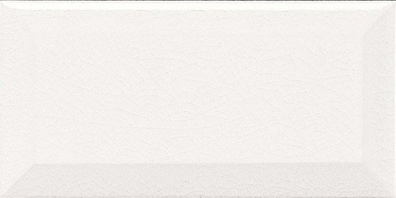 Керамическая плитка Adex ADMO2008 Biselado PB C/C Blanco, цвет белый, поверхность глянцевая, кабанчик, 75x150