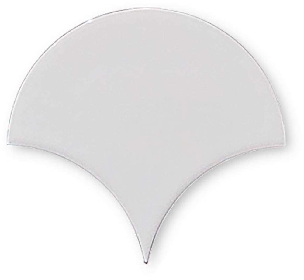 Керамическая плитка Maritima Escama Blanco, цвет белый, поверхность глянцевая, чешуя, 140x160