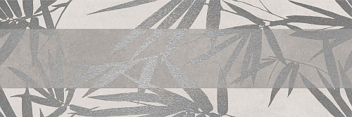 Вставки Creto Ganna Bloom Smoke 04-01-1-17-03-18-1903-0, цвет серый, поверхность матовая, прямоугольник, 200x600