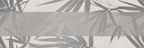 Вставки Creto Ganna Bloom Smoke 04-01-1-17-03-18-1903-0, цвет серый, поверхность матовая, прямоугольник, 200x600