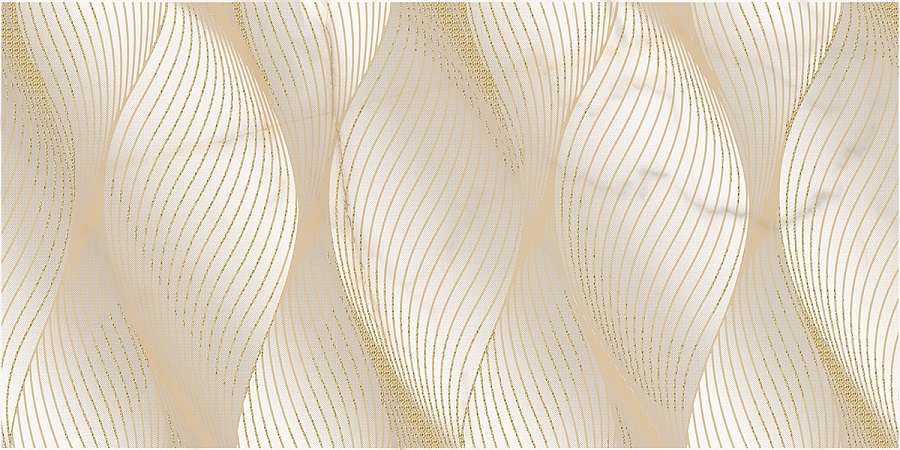 Декоративные элементы Azori Apulia Oro Cascade, цвет белый бежевый, поверхность глянцевая, прямоугольник, 320x630