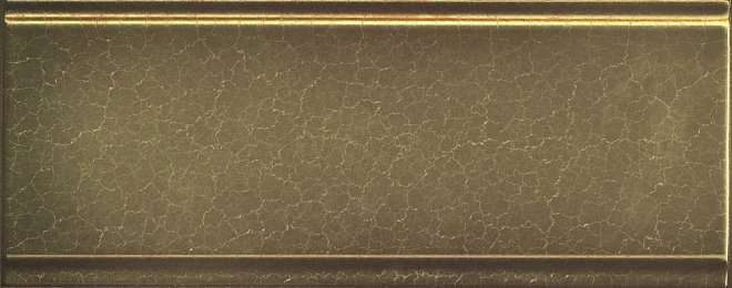 Бордюры Kerama Marazzi Бордюр металл обрезной BDA015R, цвет жёлтый, поверхность матовая, прямоугольник, 120x300