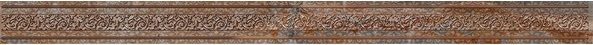 Бордюры Нефрит керамика Лигурия Бордюр 05-01-1-48-03-15-607-0, цвет коричневый, поверхность глянцевая, прямоугольник, 40x600