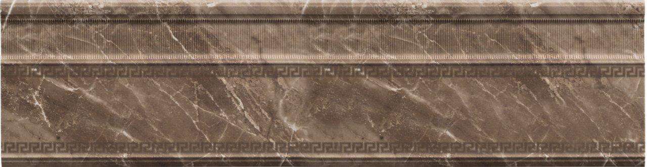 Бордюры Versace Marble Battiscopa Marrone 240797, цвет коричневый, поверхность лаппатированная, прямоугольник, 150x585