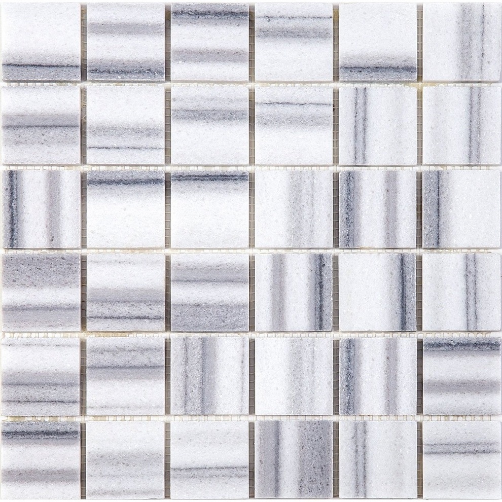 Мозаика Natural Mosaic Adriatica (4,8X4,8) 7M002-48P, цвет серый, поверхность полированная, квадрат, 305x305