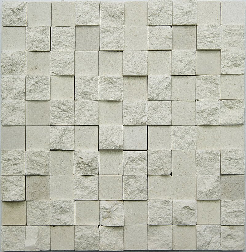 Мозаика NS Mosaic K-713, цвет серый, поверхность рельефная, квадрат, 300x300