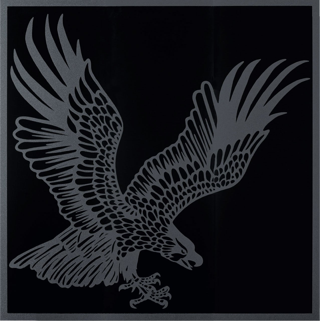 Декоративные элементы Petracers Gran Gala Falcone In Volo Nero, цвет чёрный, поверхность глянцевая, квадрат, 949x949