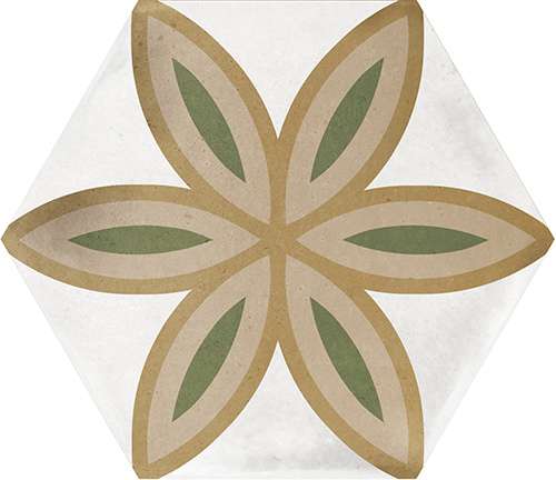 Декоративные элементы La Fabbrica Small Trend Beige 180251, цвет разноцветный, поверхность матовая, шестиугольник, 107x124
