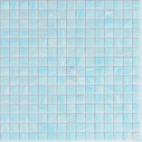 Мозаика Alma Mosaic Stella STM21, цвет голубой, поверхность глянцевая, квадрат, 327x327