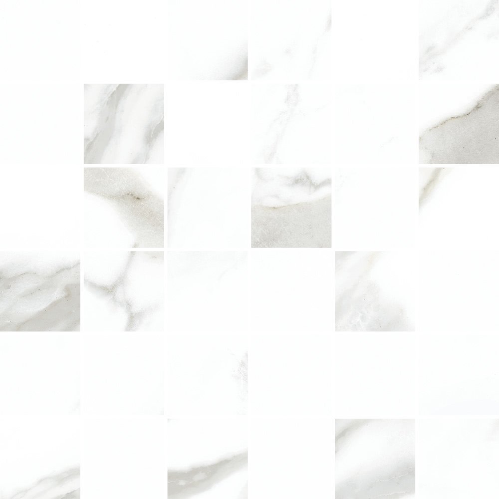 Мозаика Cerdomus Statuario Mosaico 4,7x4,7 Puro Nat 72778, цвет белый, поверхность матовая, квадрат, 300x300