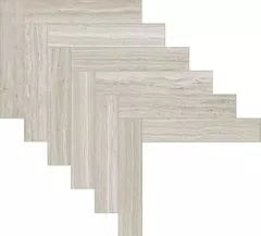 Керамогранит Floor Gres Biotech Herringbone Stonewood 6mm 779359, цвет серый бежевый, поверхность матовая, квадрат, 449x698