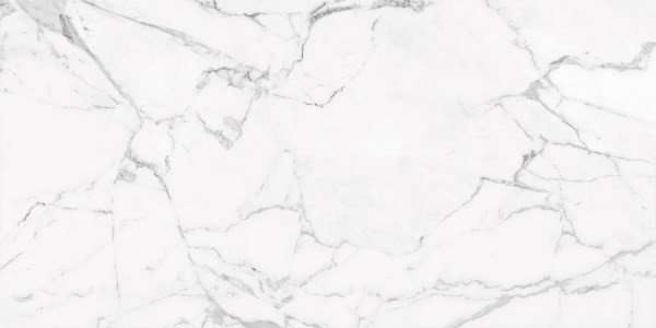 Керамогранит Kerranova Marble Trend K-1000/MR, цвет белый, поверхность матовая, прямоугольник, 600x1200