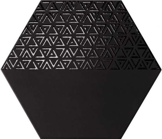 Декоративные элементы Realonda Opal Deco Black, цвет чёрный, поверхность матовая, шестиугольник, 285x330
