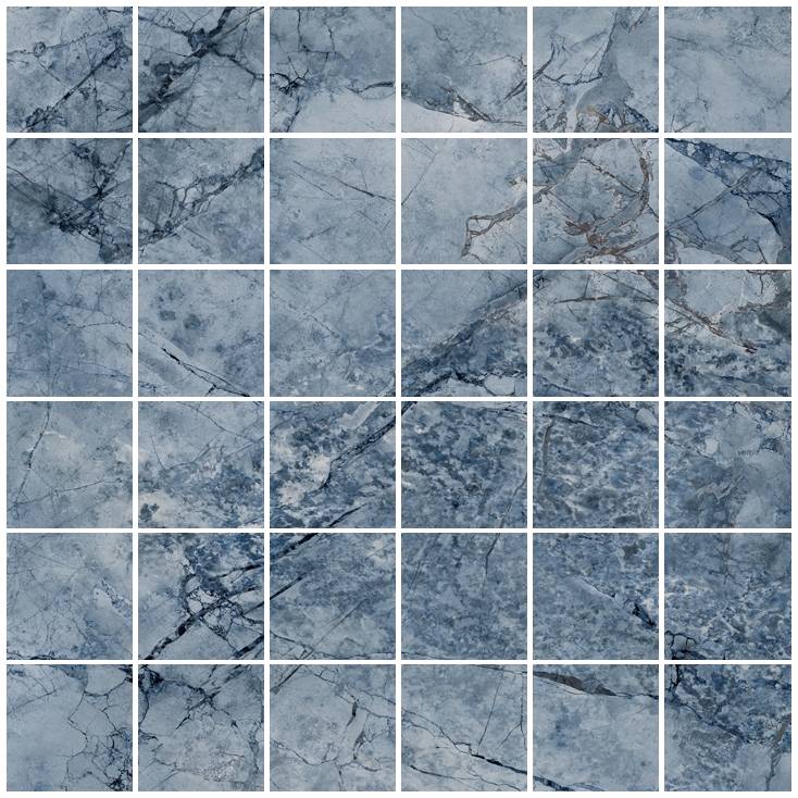Мозаика Century Contact Heaven Mosmosaico Su Rete 130184, цвет синий, поверхность матовая, квадрат, 300x300