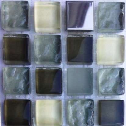 Мозаика Bars Crystal Mosaic Смеси с металлом GHT 15 (15x15 mm), цвет разноцветный, поверхность глянцевая, квадрат, 300x300