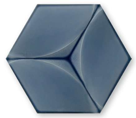 Керамическая плитка Heralgi Hudson Sky, цвет синий, поверхность глянцевая, прямоугольник, 173x200