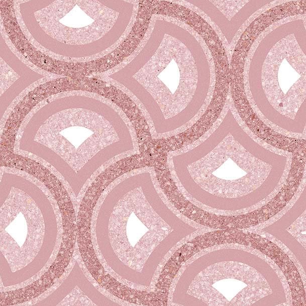 Декоративные элементы Vives Pigneto Coral, цвет розовый, поверхность матовая, квадрат, 200x200
