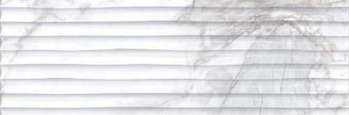 Декоративные элементы Museum Haute White Decor SP/33,3X100/R 31052, цвет белый серый, поверхность полированная рельефная, прямоугольник, 333x1000